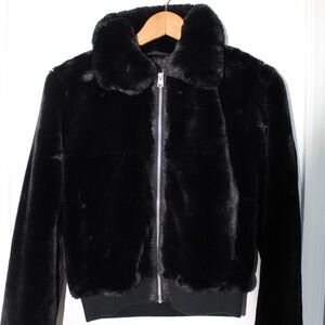 Abercrombie & Fitch Black Teddy Jacket